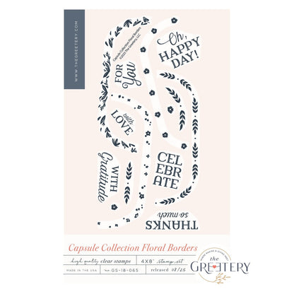 Capsule Collection Floral Borders Stamp Set
