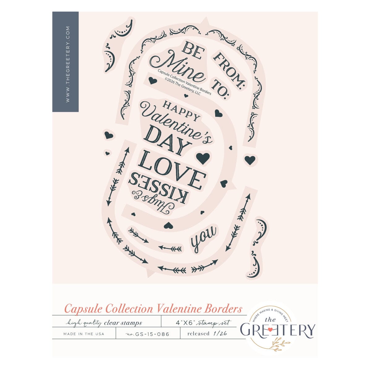 Capsule Collection Valentine Borders Stamp Set