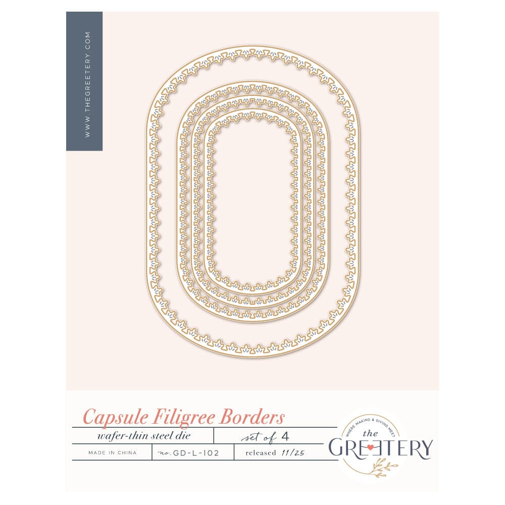 Capsule Filigree Borders Die