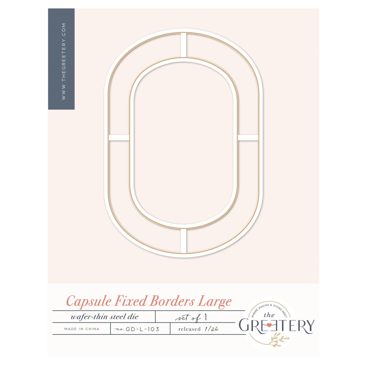 Capsule Fixed Borders Large Die