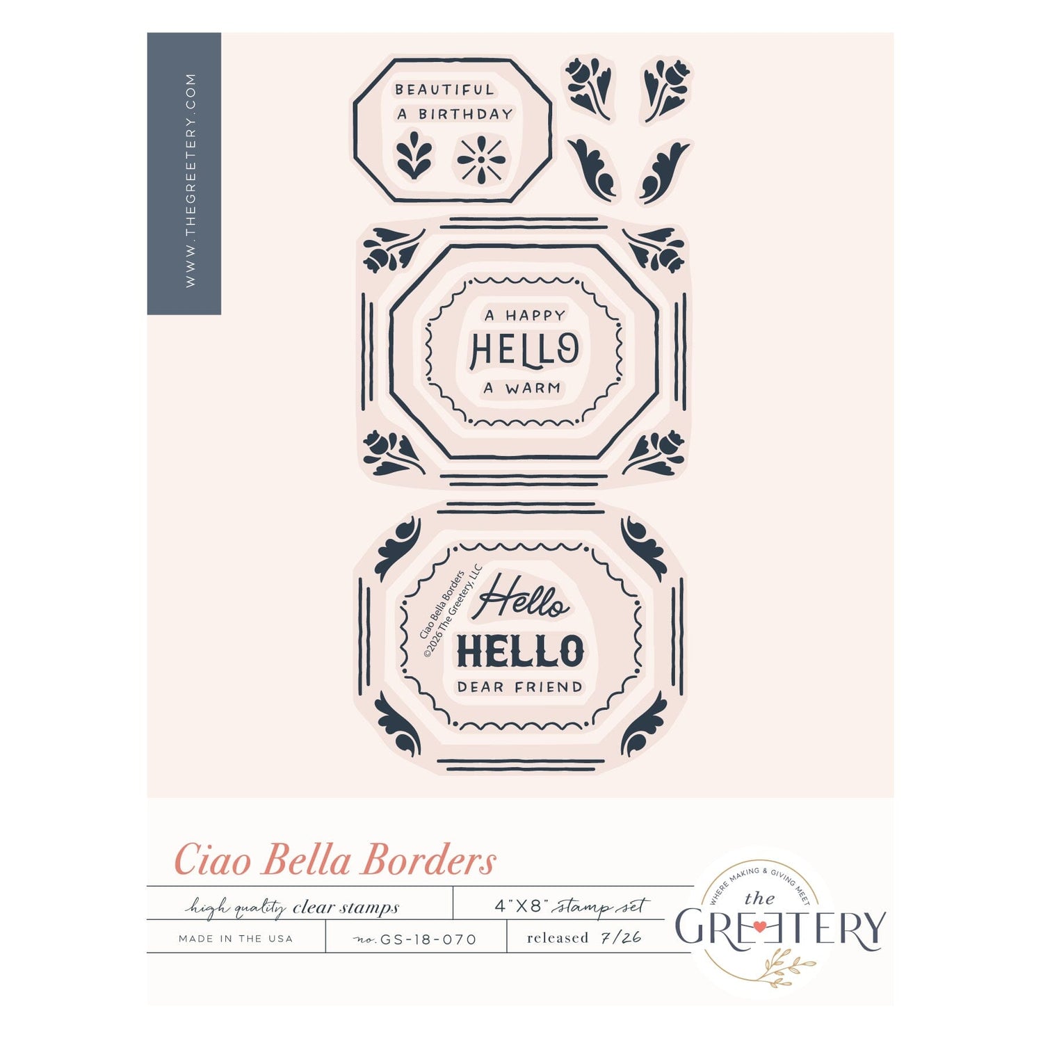 Ciao Bella Borders Stamp Set