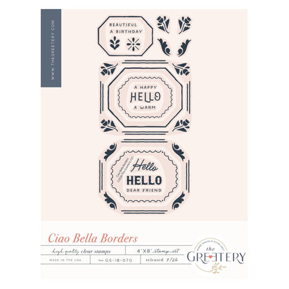 Ciao Bella Borders Stamp Set