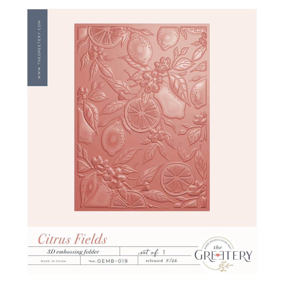 Citrus Fields Embossing Folder