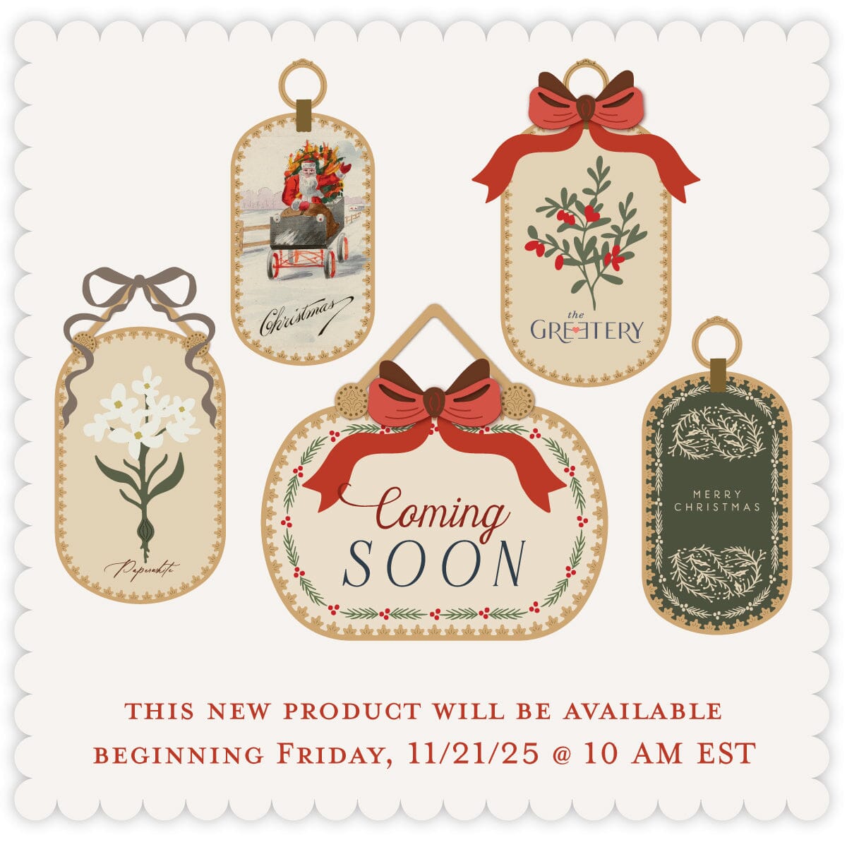 Winter Herbarium Labels Stamp Set