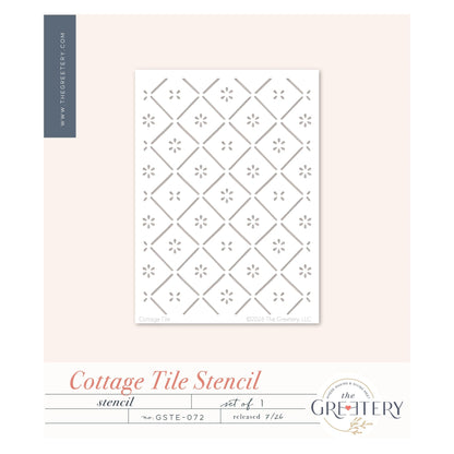 Cottage Tile Stencil