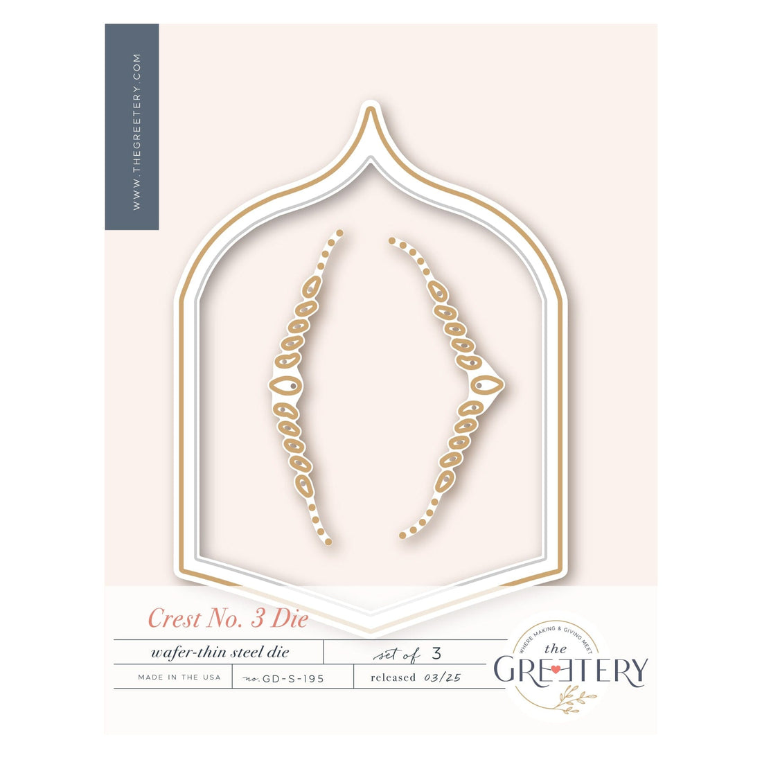 Crest No 3 Die