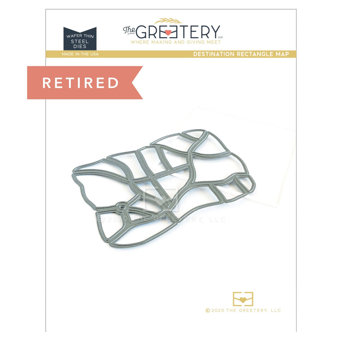 Destination Rectangle Map Die
