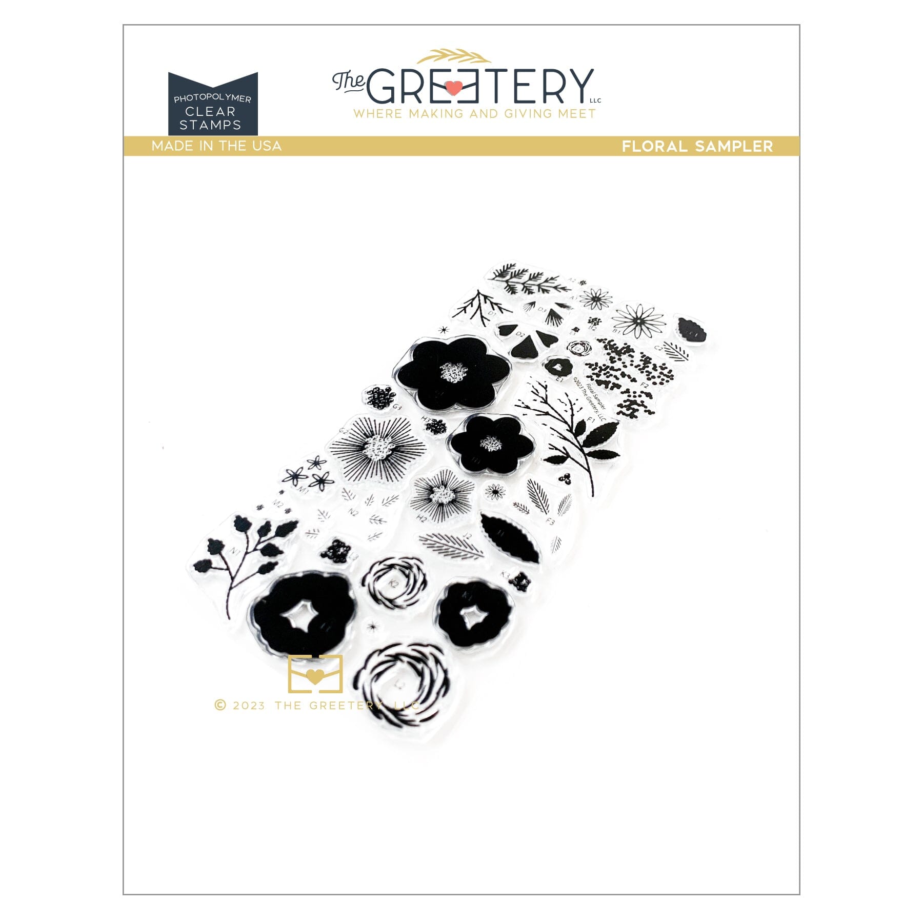 Floral Sampler Stamp Set – The Greetery