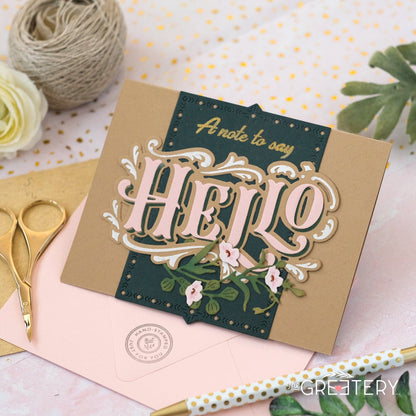 Flourished Phrases Hello Die