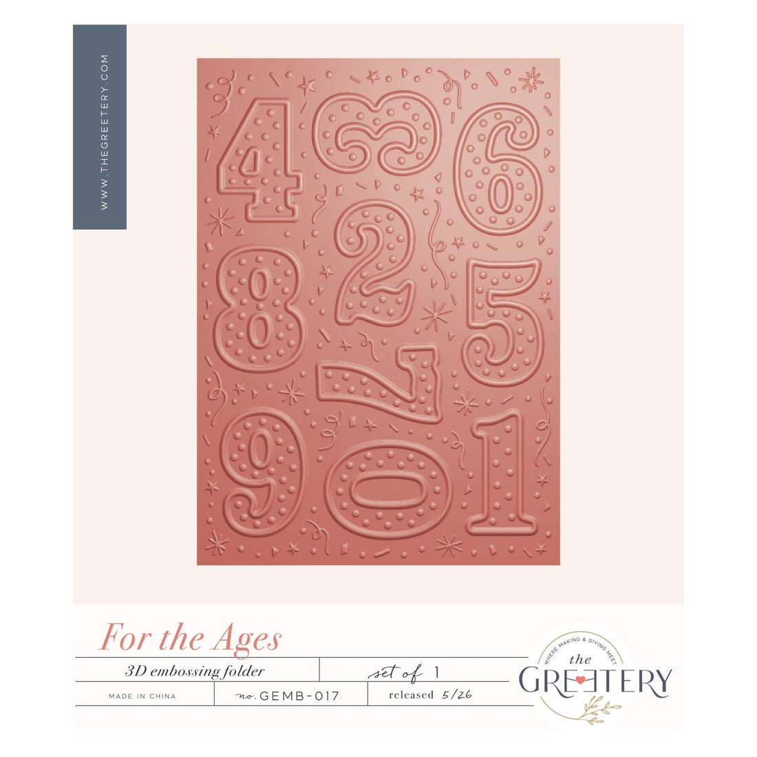 For the Ages Embossing Folder