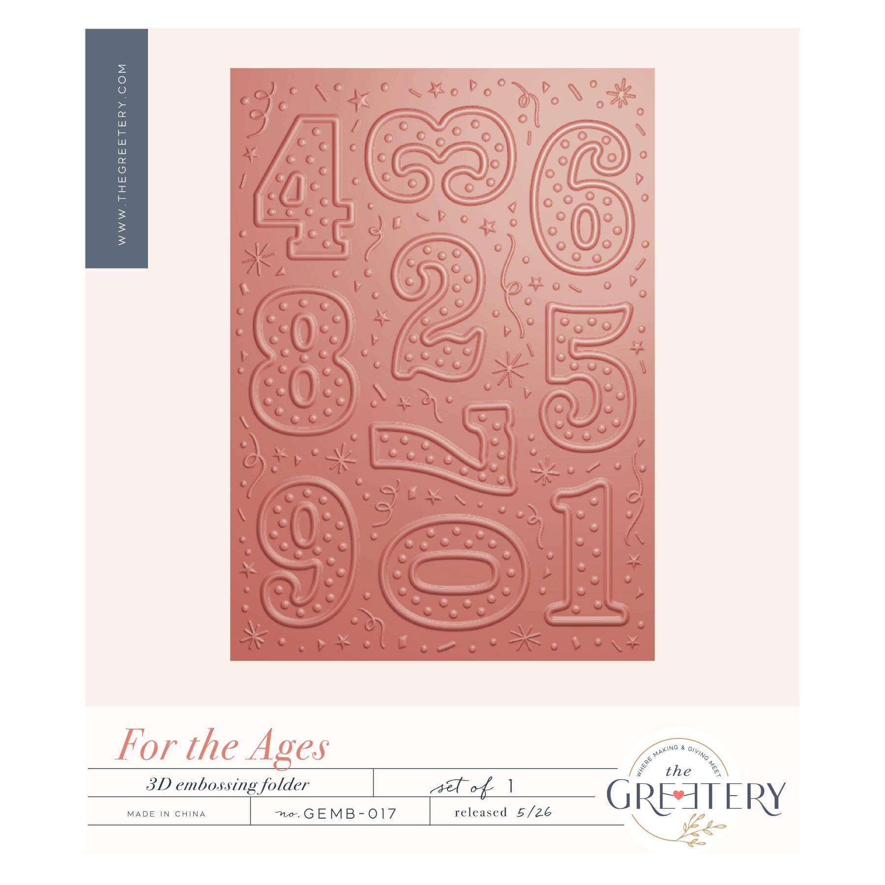 For the Ages Embossing Folder