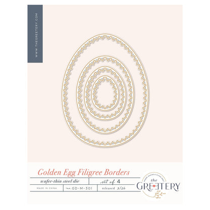 Golden Egg Filigree Borders Die