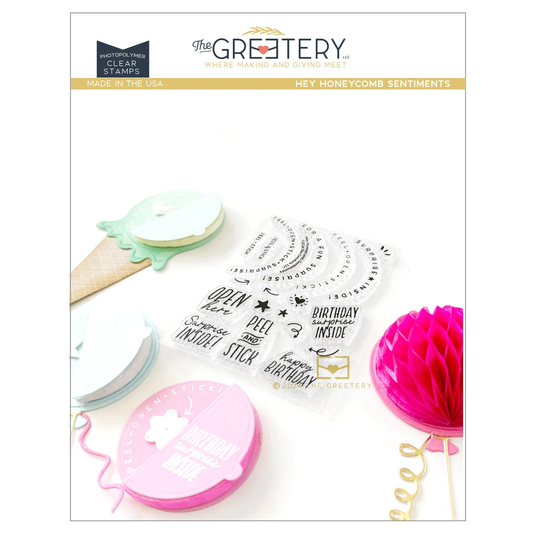 Hey Honeycomb Sentiments Stamp Set