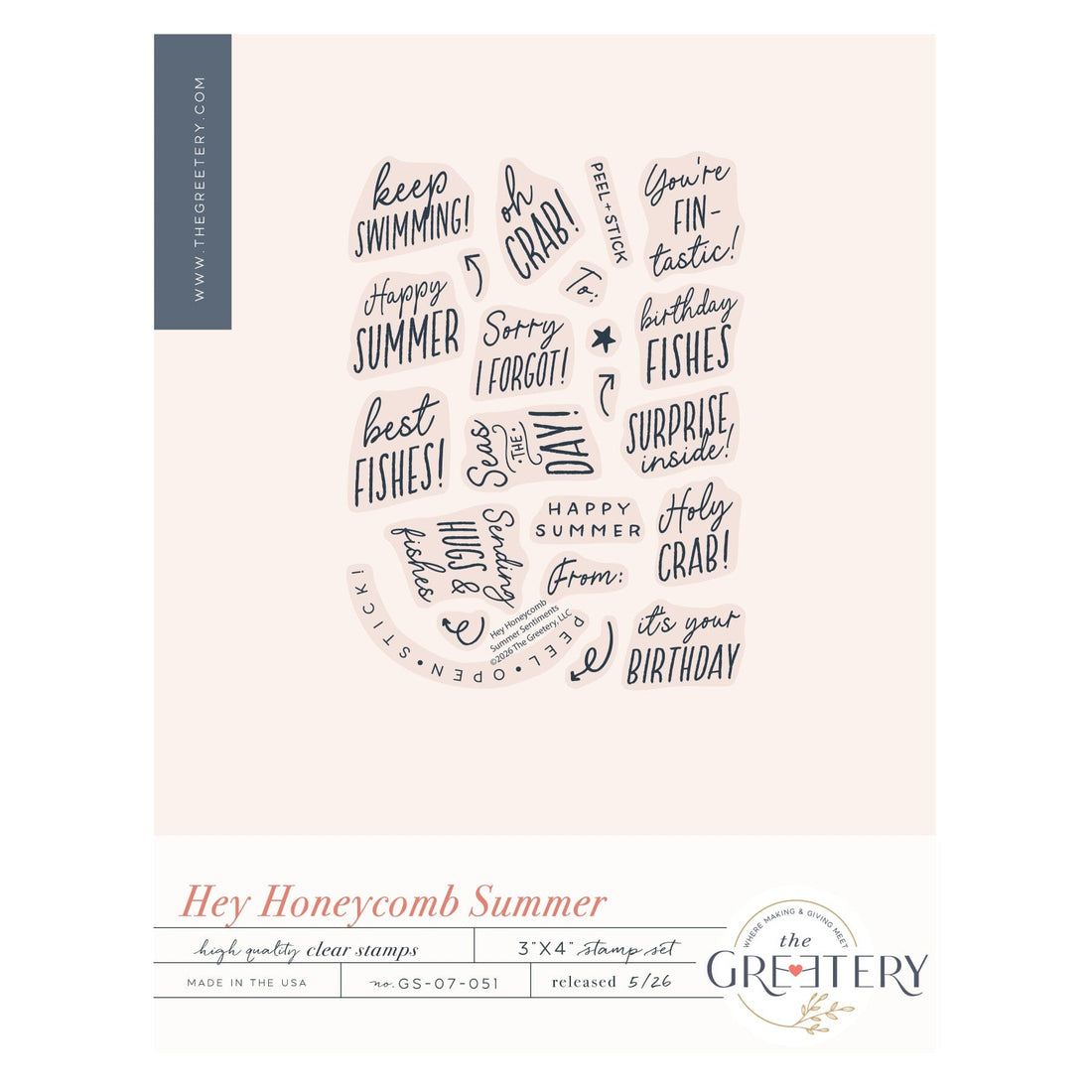 Hey Honeycomb Summer Sentiments Stamp Set