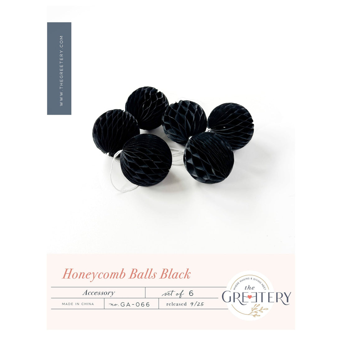 Honeycomb Balls Black