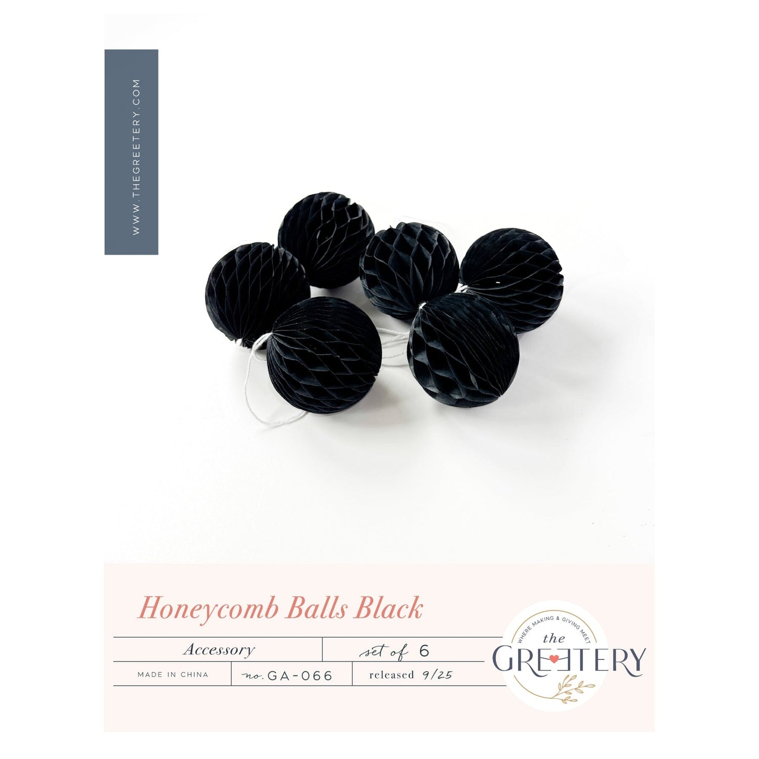 Honeycomb Balls Black