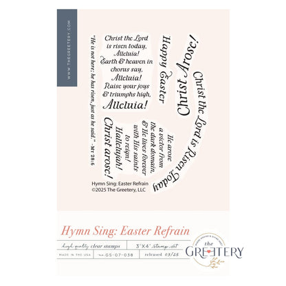 Hymn Sing: Easter Refrain Stamp Set