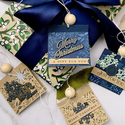 Four Square Holiday Tag Elements Die