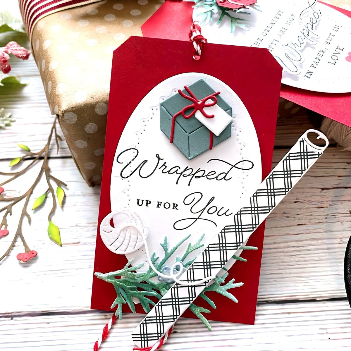 Wrapped Stamp Wrapped in Love Sentiment Additions Stamp Set – The Greetery