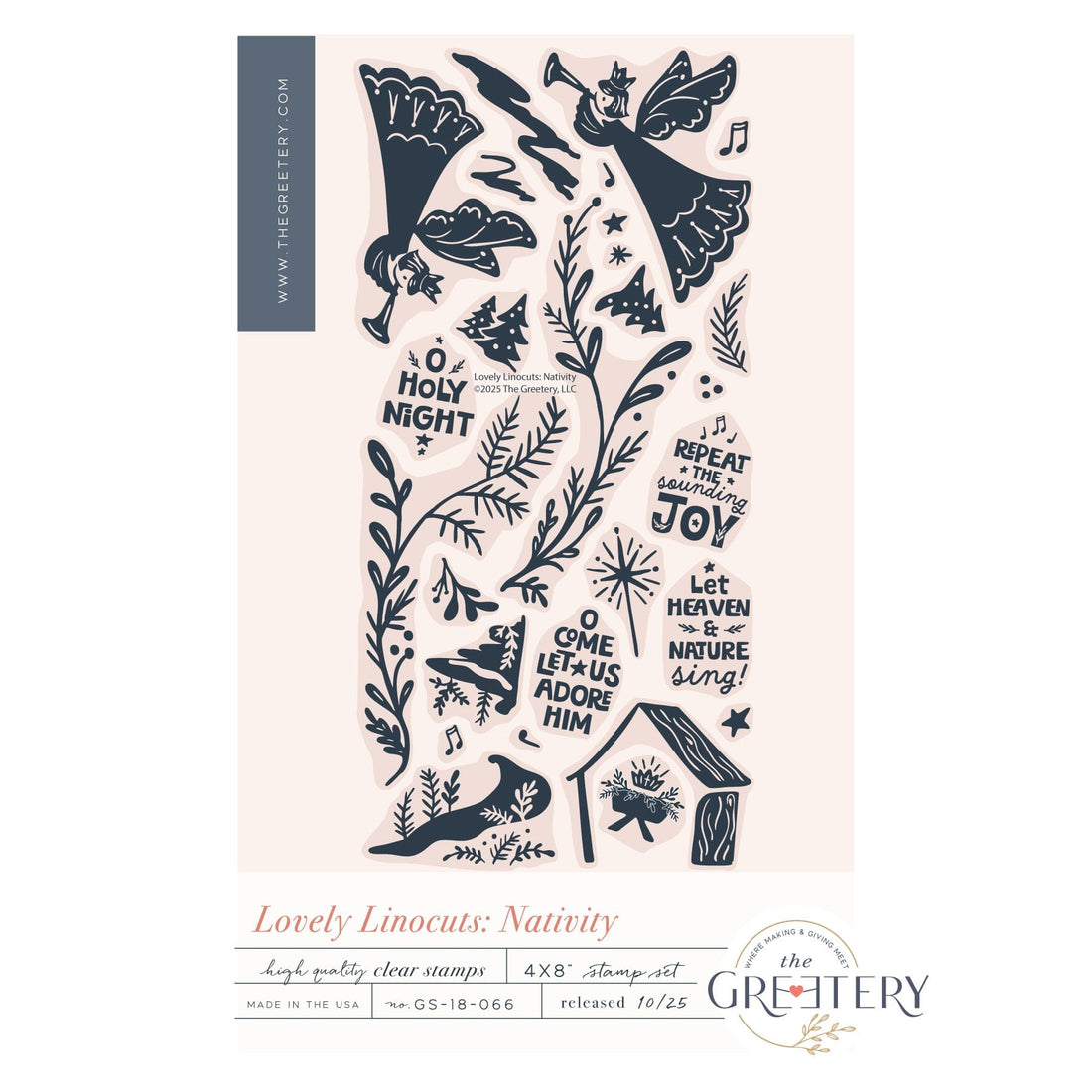 Lovely Linocuts: Nativity Stamp Set