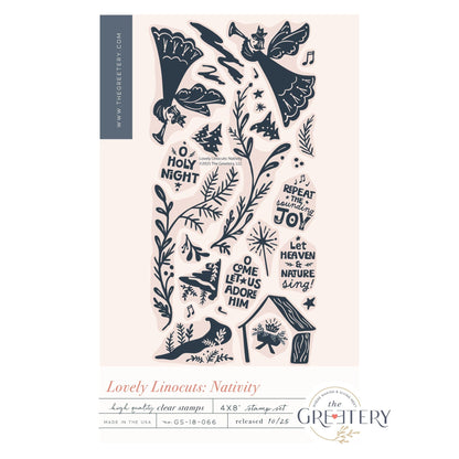 Lovely Linocuts: Nativity Stamp Set