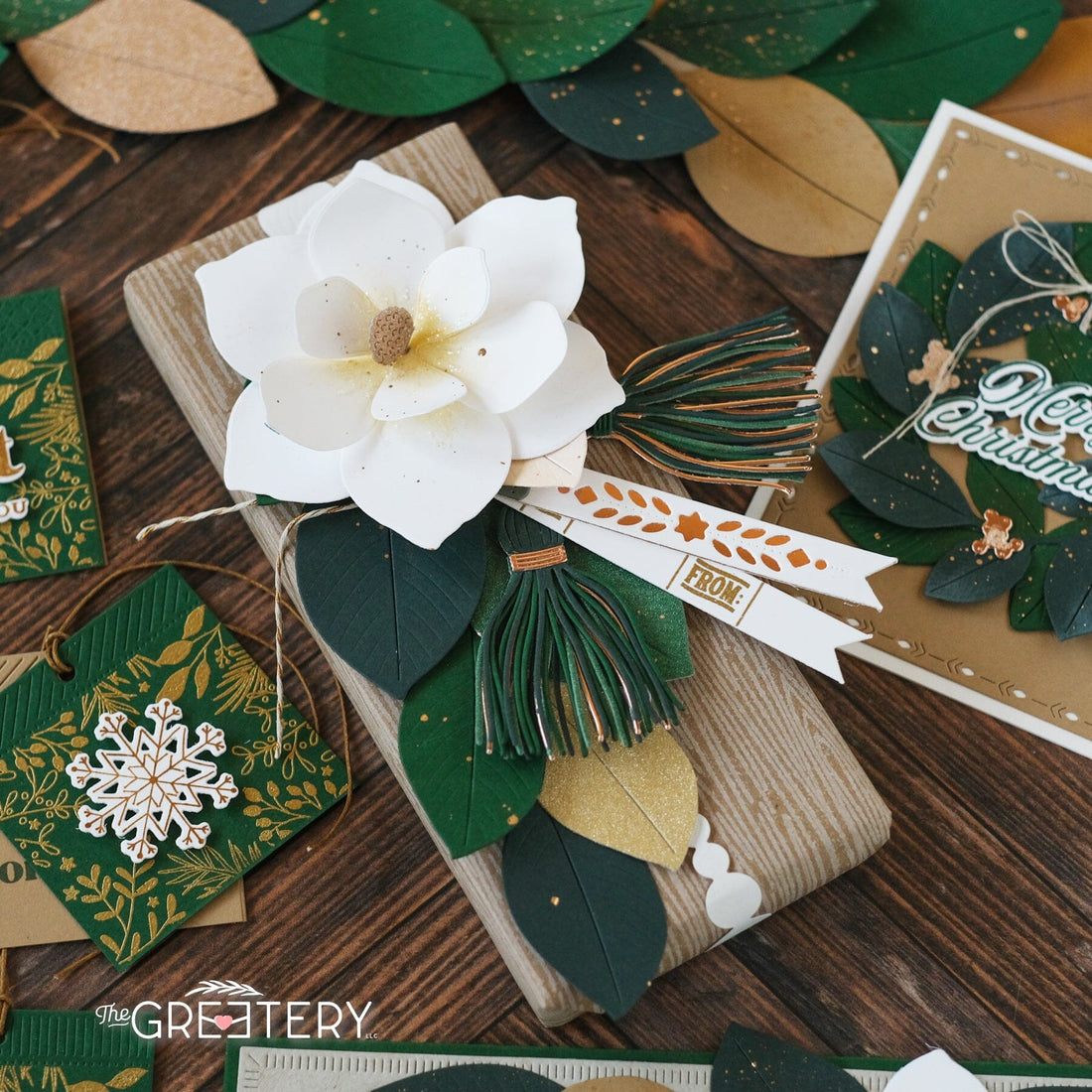 Large Leaves: Magnolia Die