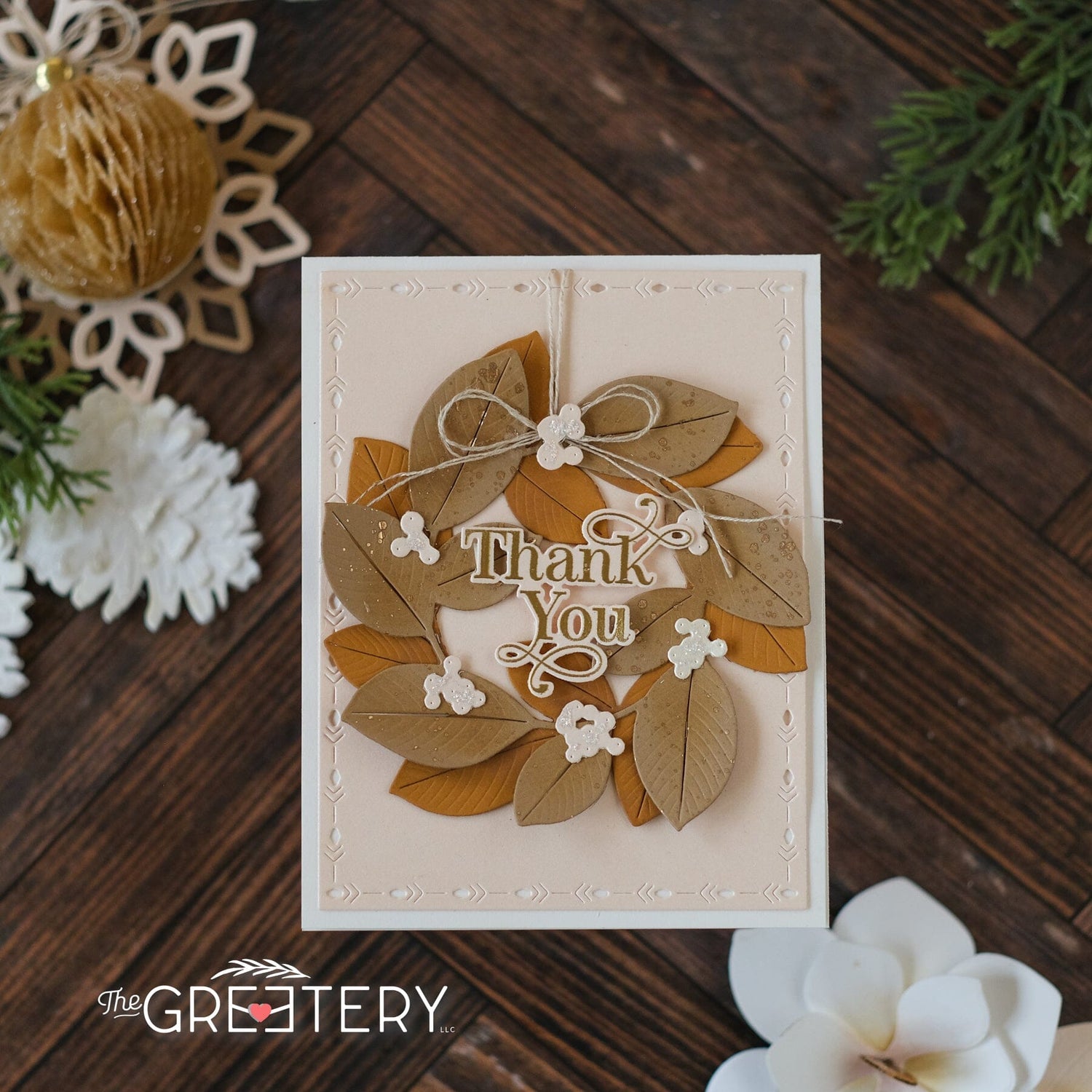 Magnolia Wreath Die