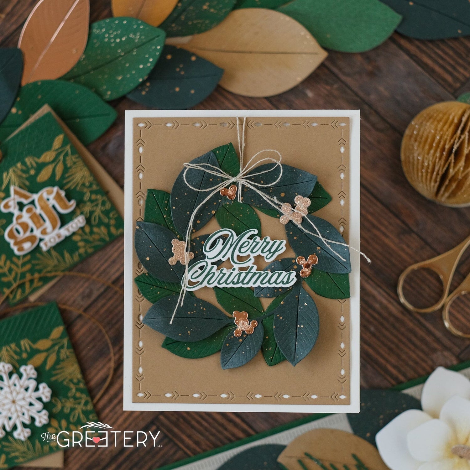 Magnolia Wreath Die
