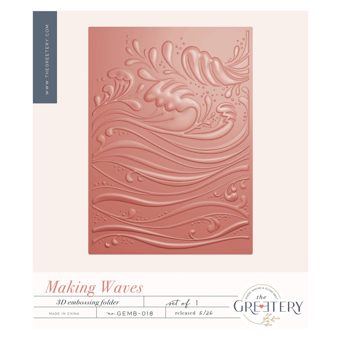Making Waves Embossing Folder