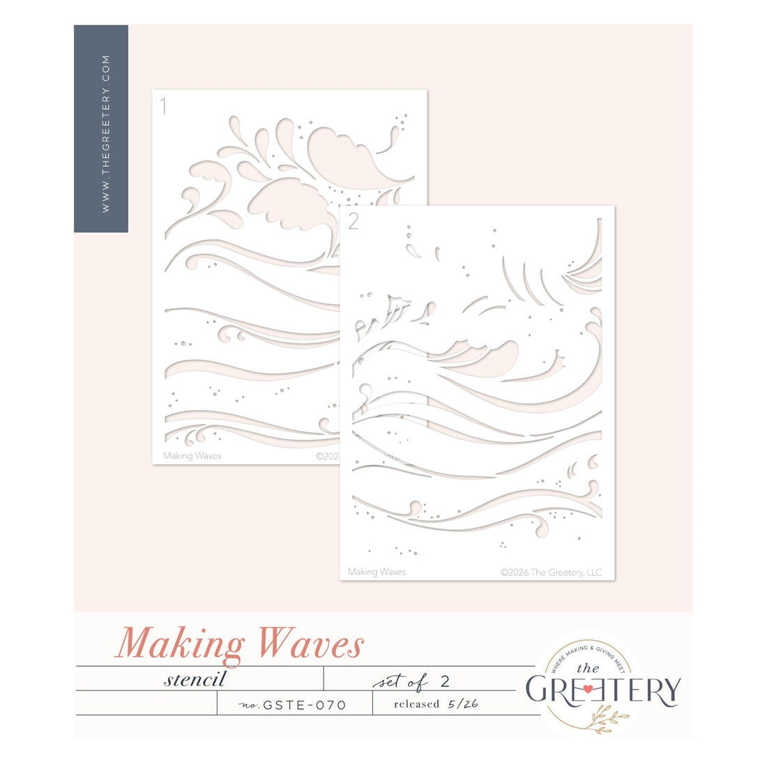 Making Waves Stencil
