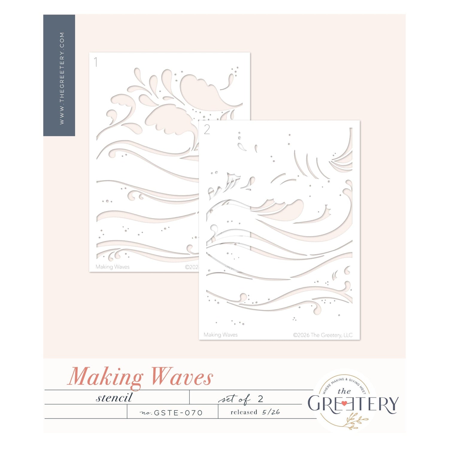 Making Waves Stencil
