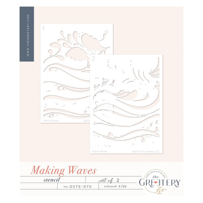 Making Waves Stencil