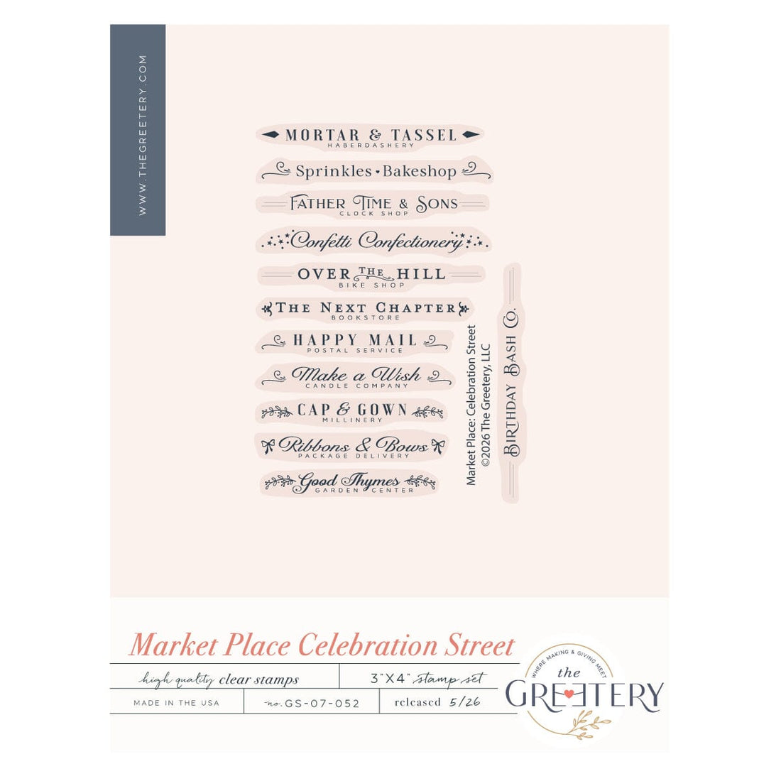 Market Place Celebration Street Stamp Set
