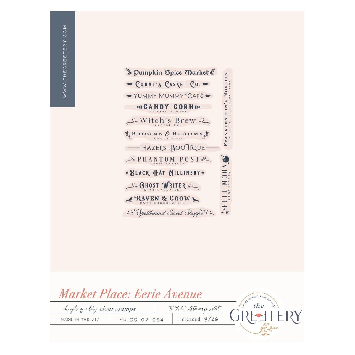 Market Place Eerie Avenue Stamp Set