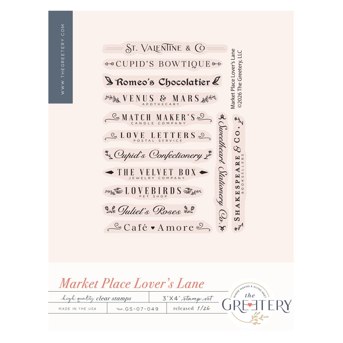 Market Place Lover’s Lane Stamp Set