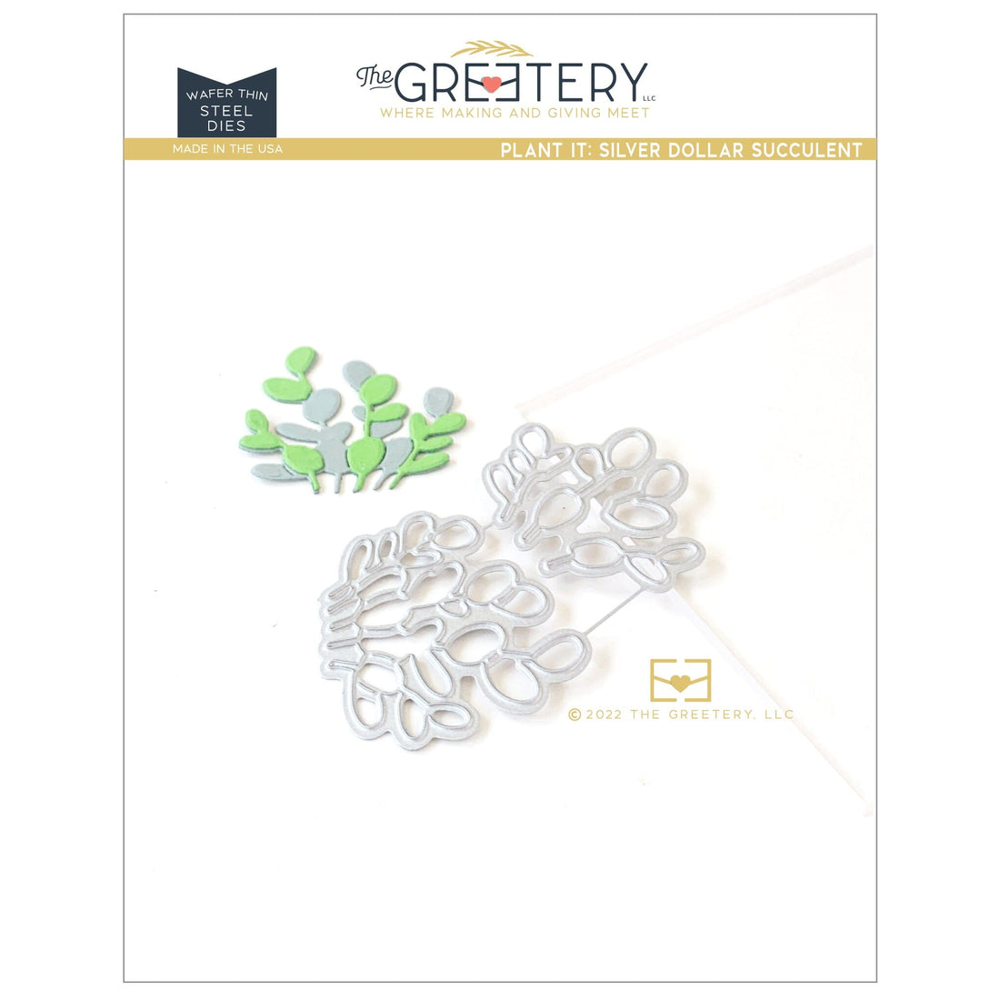 Plant it: Silver Dollar Succulent Die