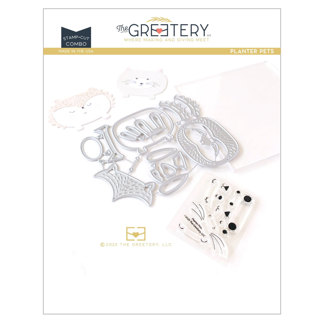 Planter Pets Stamp + Cut Combo