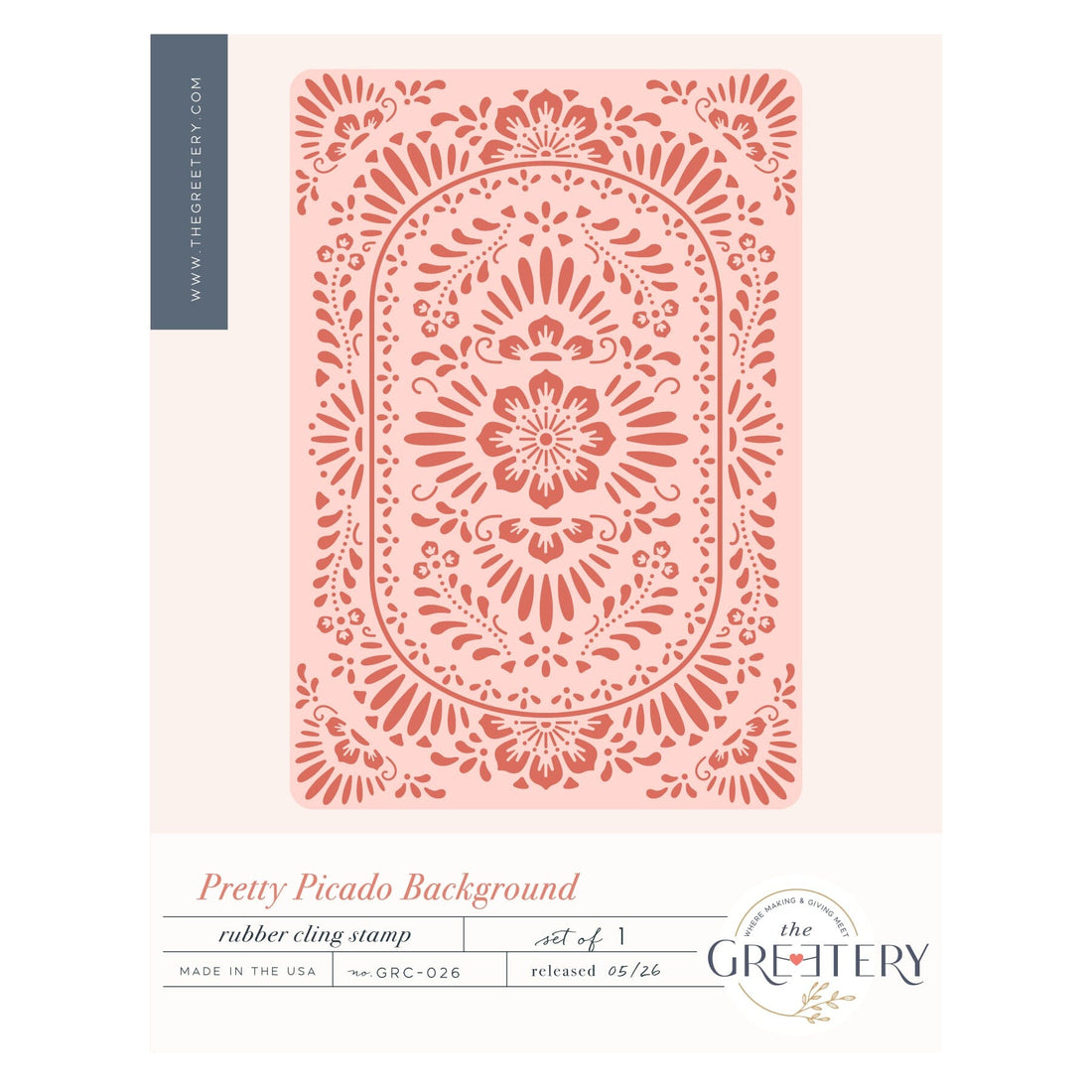 Pretty Picado Background Stamp