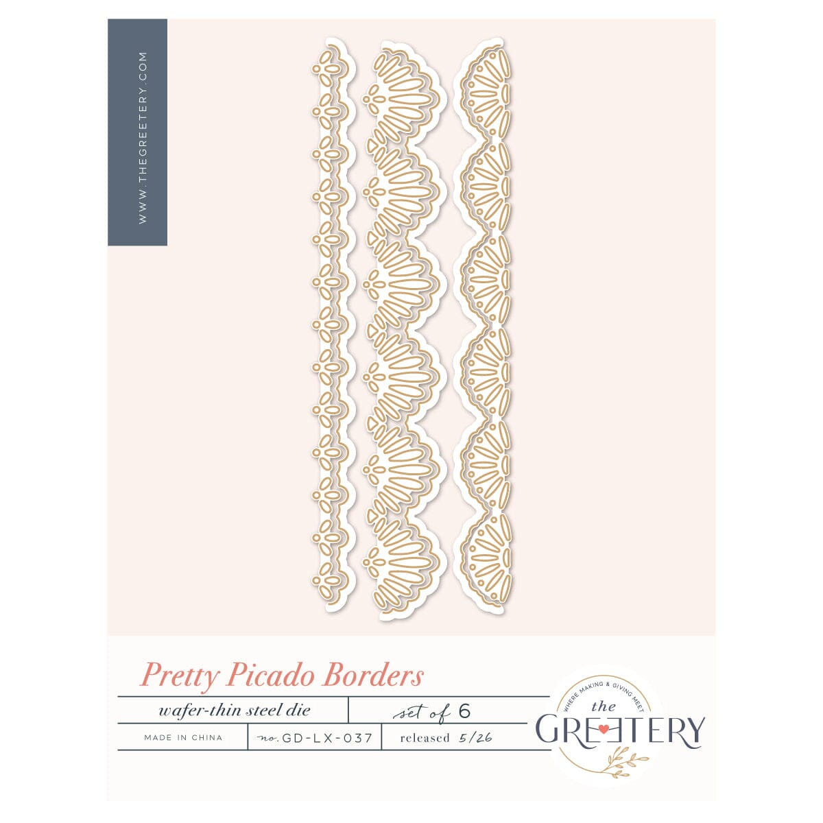 Pretty Picado Borders Die