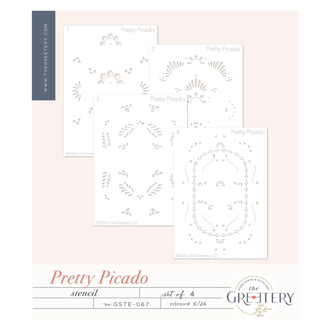Pretty Picado Stencil