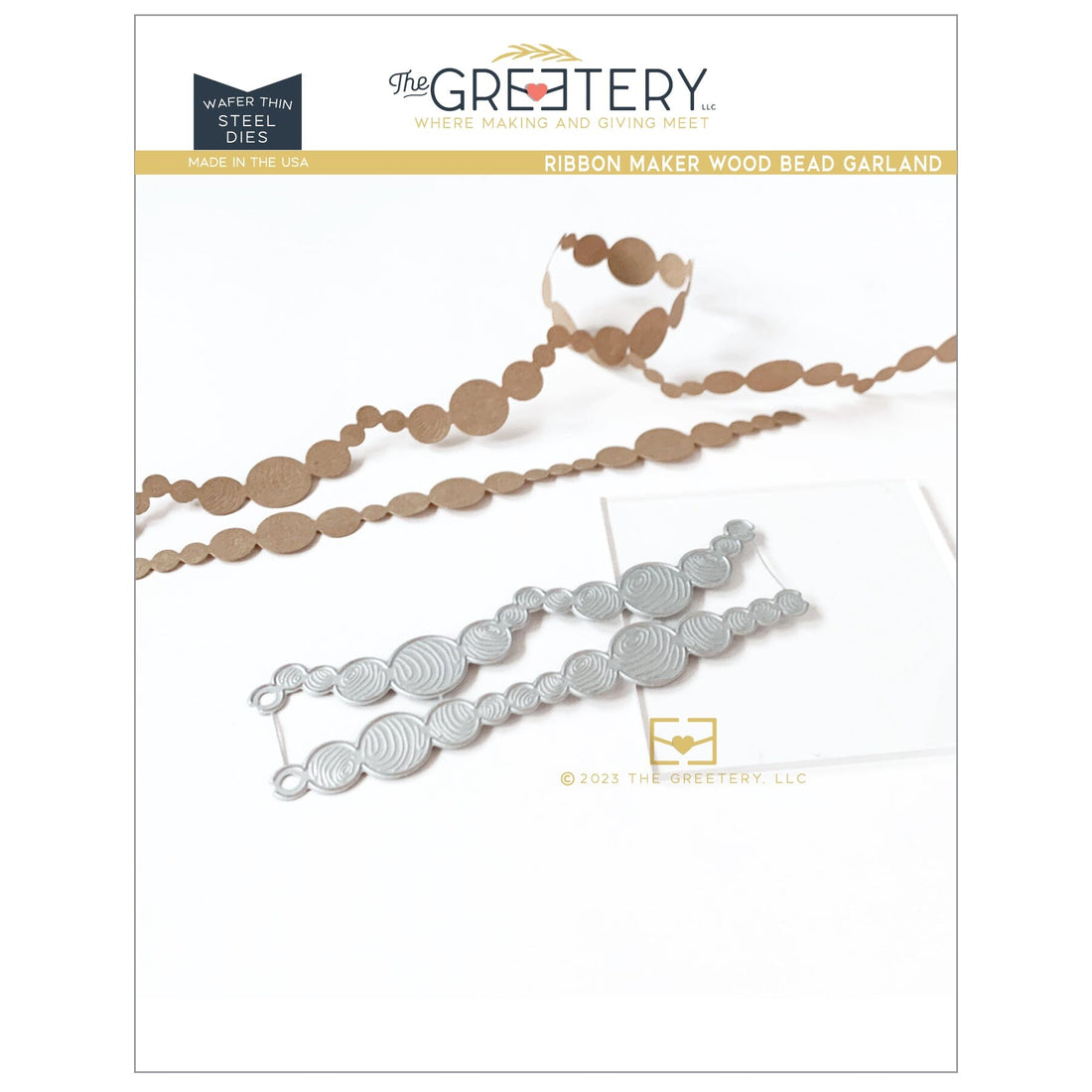 Ribbon Maker: Wood Bead Garland Die