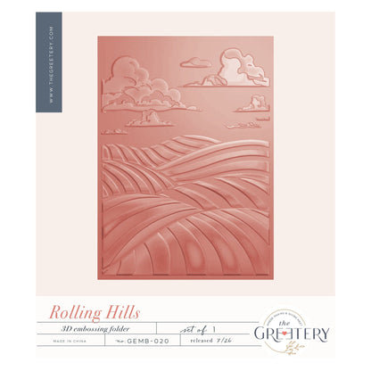 Rolling Hills Embossing Folder