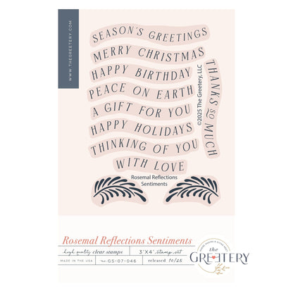 Rosemal Reflections Sentiments Stamp Set