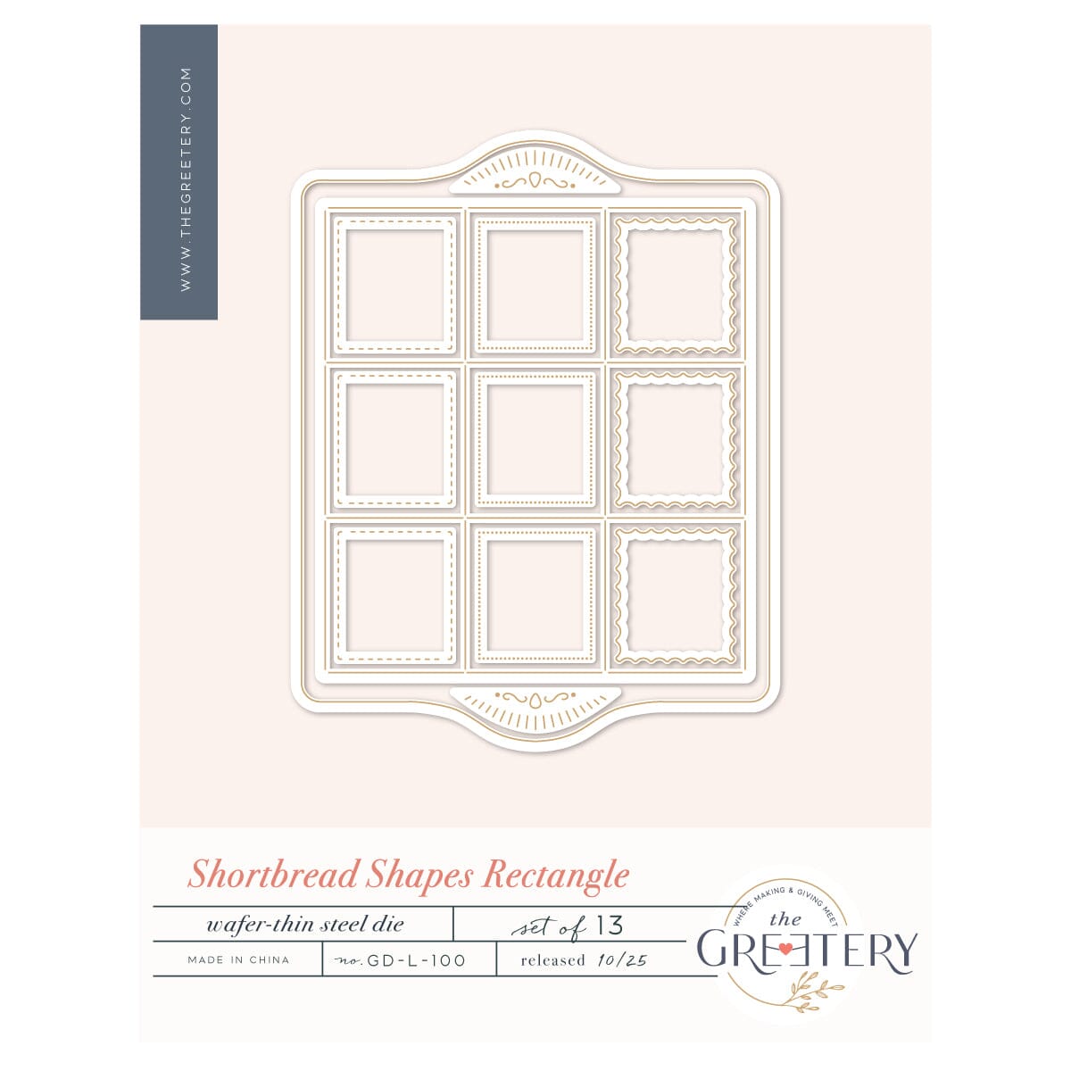 Shortbread Shapes: Rectangle Die – The Greetery