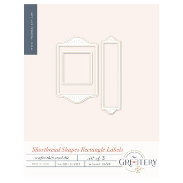 Shortbread Shapes: Rectangle Labels Die – The Greetery