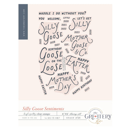 Silly Goose Sentiments Stamp Set
