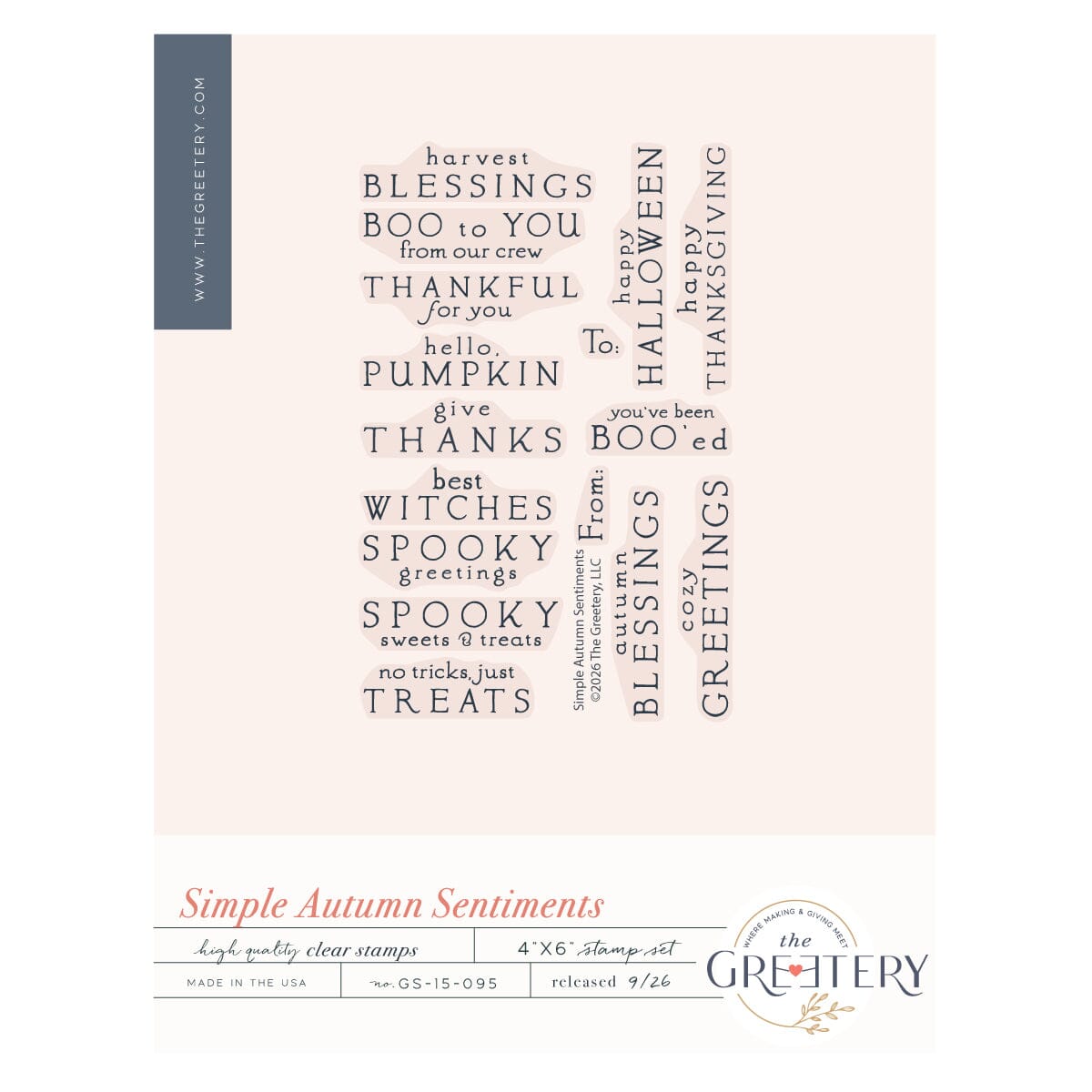 Simple Autumn Sentiments Stamp Set