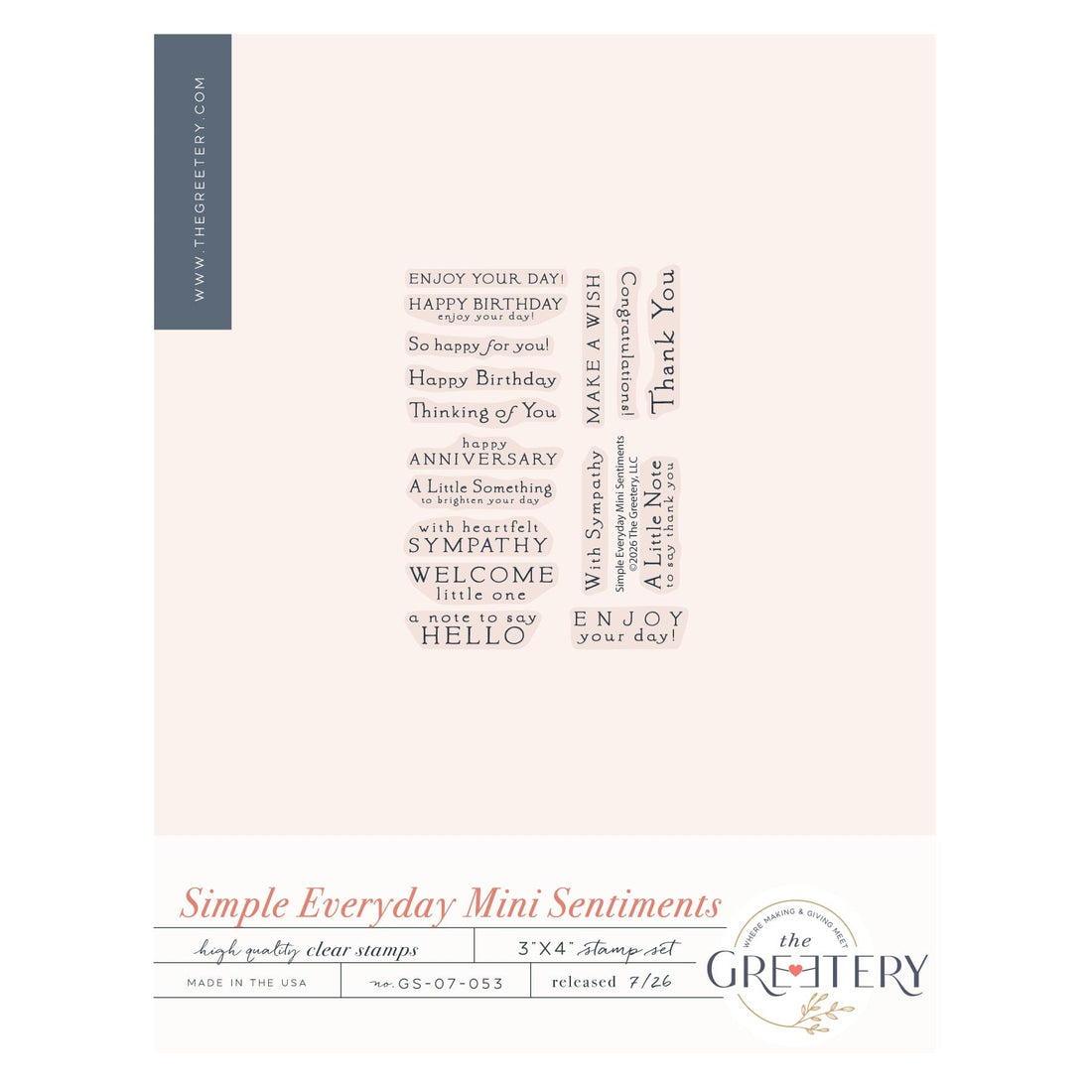 Simple Everyday Mini Sentiments Stamp Set