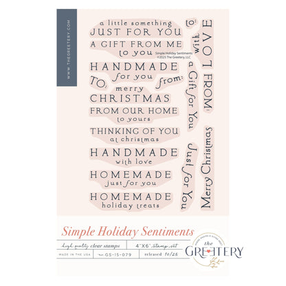Simple Holiday Sentiments Stamp Set