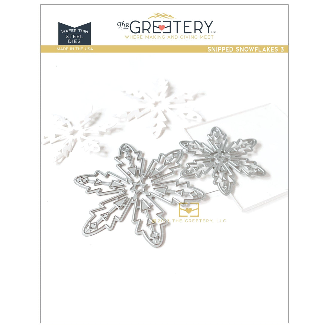 Snipped Snowflakes 3 Die